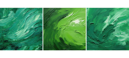 color green brush strokes background textureの素材