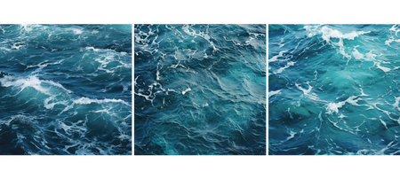 wave ocean water background textureの素材