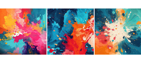 abstract paint blob background textureの素材