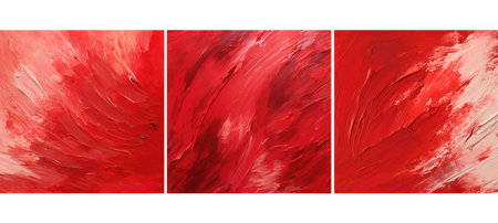 watercolor red brush strokes background textureの素材