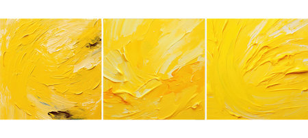 abstract yellow brush strokes background textureの素材