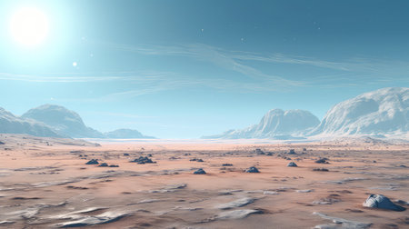 travel moon landscape desertの素材