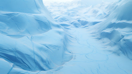 cold glacial crevasses deepの素材