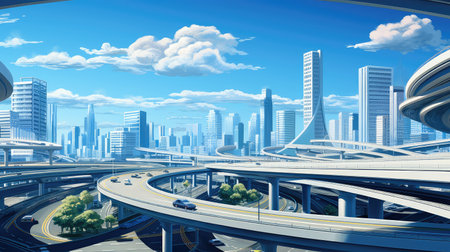 bridge highway overpasses elevatedの素材