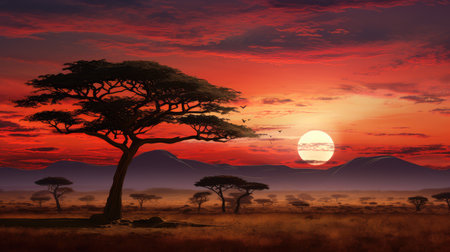 natural dry tree landscapeの素材