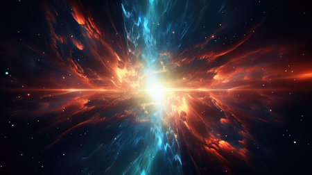 space cosmic particle explosionの素材