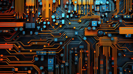 abstract circuit board symphonyの素材