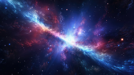 background cosmic particle explosionの素材