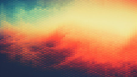 technology pixelated retro wavesの素材