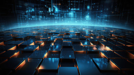 background cyber sorting gridの素材