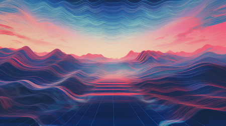 background glitch art dreamscapeの素材