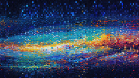 noise glitch pixelated universeの素材