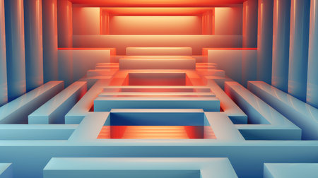 line spatial illusion abstractの素材