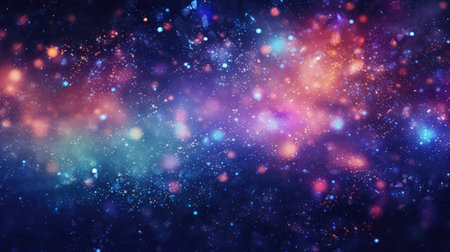 bokeh cosmic glitter backgroundの素材