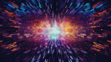 abstract pixel noise kaleidoscopeの素材