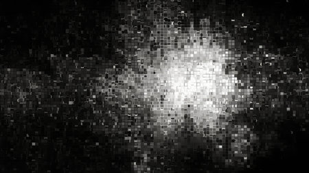 black pixelated chaos abstractの素材