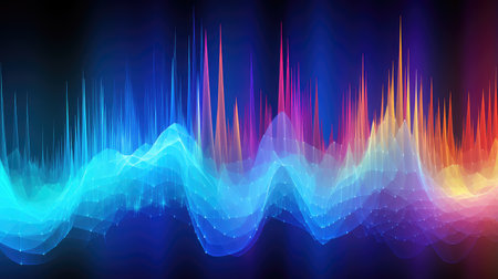 background sound wave cascadeの素材