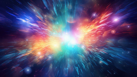 space abstract particle novaの素材