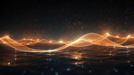 abstract particle cascade elegantの素材