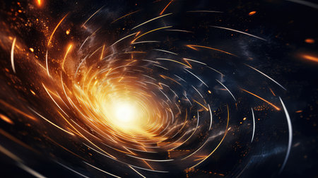 astronomy time dilation spiralの素材