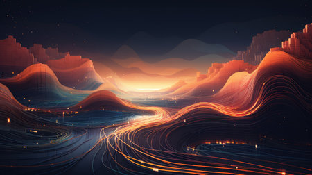 science futuristic data streamの素材