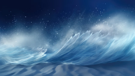 background dust blue particlesの素材