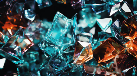 explosion scattered glass shattersの素材