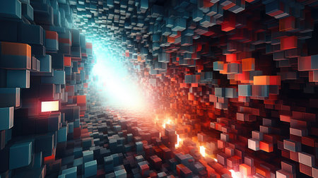 digital voxel artificial cubesの素材