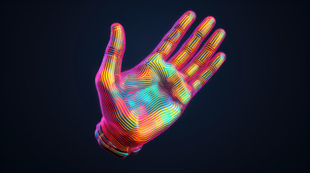 render voxel human handの素材