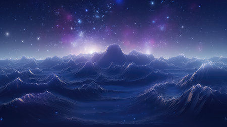 design voxel mountain landscapeの素材