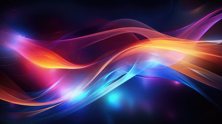 abstract light motion trailsの素材