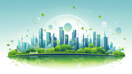 internet smart digital cityの素材