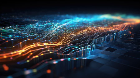 network digital data flowの素材