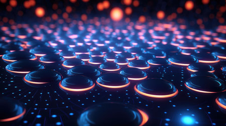 abstract dots randomly movingの素材