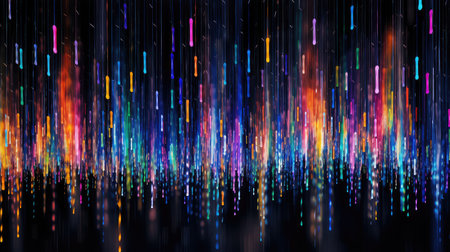 storm digital falling rainの素材