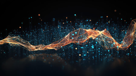 information digital data flowの素材