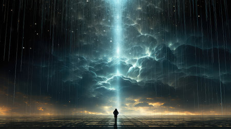 texture digital falling rainの素材