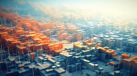 background voxel data flowの素材