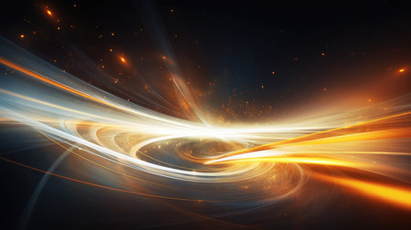 abstract light motion trailsの素材