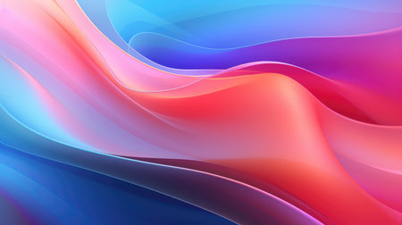 abstract gradient iridescent shapeの素材