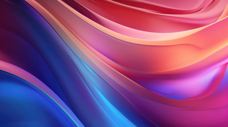 abstract gradient iridescent shapeの素材