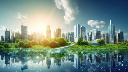 online smart digital cityの素材