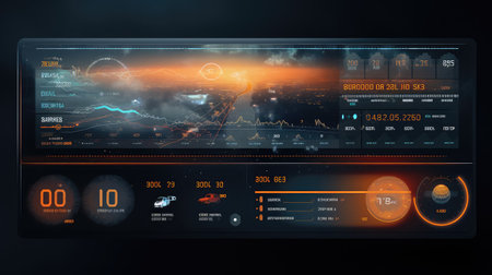 app route dashboard futuristicの素材