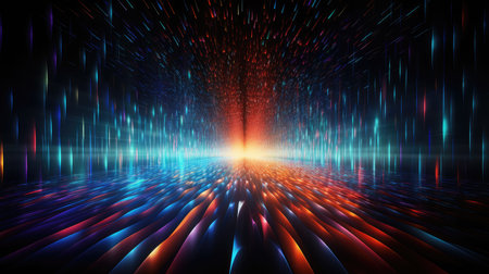 flow futuristic data streamの素材