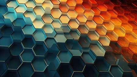 background hexagon grid networkの素材