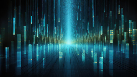 science futuristic data streamの素材