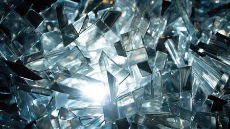 crash scattered glass shattersの素材