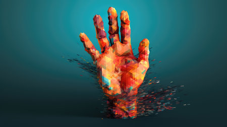 design voxel human handの素材