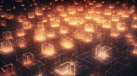 digital voxel artificial cubesの素材