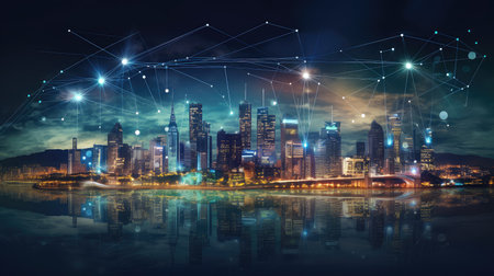 online smart digital cityの素材